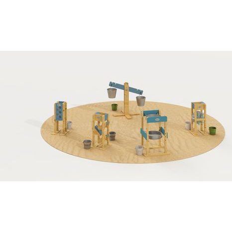 Dřevěná skluzavka na písek Classic World - 2