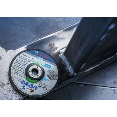 2x Brusný kotouč Bosch PRO Stainless Steel and Metal 76 x 4 mm 2608601705 - 3