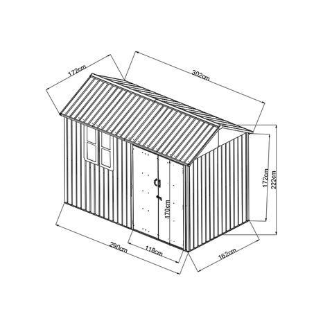 HECHT 6X10 NORD - zahradní domek - 2