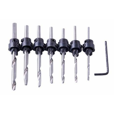 Súprava Vrtákov so záhlbníkmi MAGG do dreva Ø3-6mm 060017