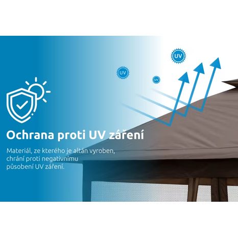 Zahradní altán Marimex Vista 3 x 3 m 10970574 - 10