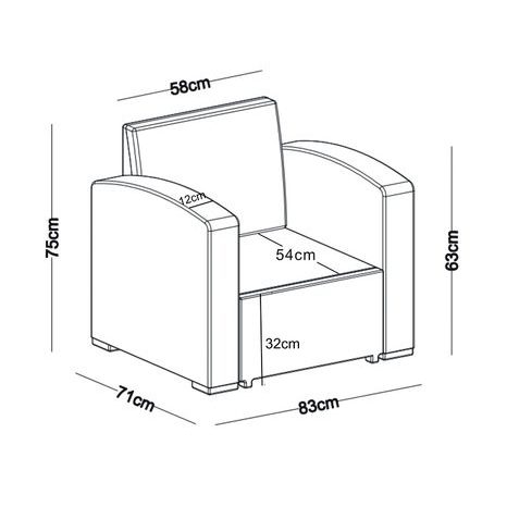Záhradná zostava Portoriko red DeLuxe VeGA - 33