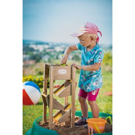 Dřevěná skluzavka na písek žlutá Classic World - 14