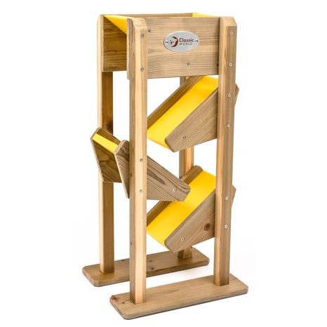 Dřevěná skluzavka na písek žlutá Classic World