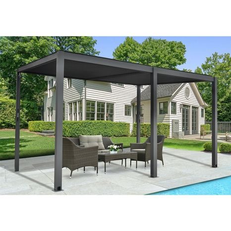 Bioklimatická pergola Riwall PRO RMBP 13 x 10 antracit 4x3m