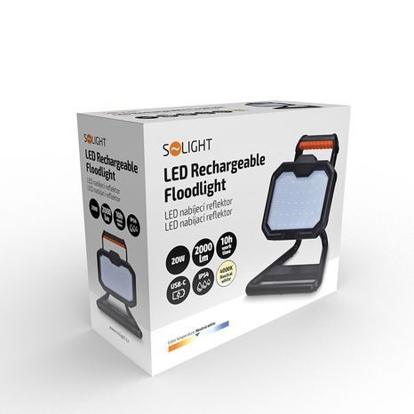 LED reflektor nabíjecí SOLIGHT 2000lm WM-20W-RE - 6