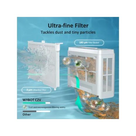 Automatický aku bazénový vysavač Wybot C2 Vision - 16