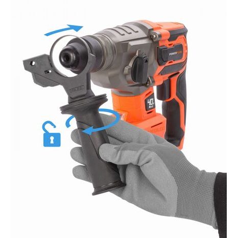 Aku kombinované kladivo bezuhlíkové Powerplus POWDP15680 (bez aku) - 11