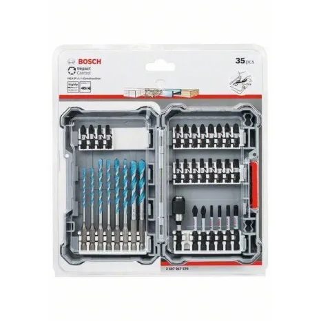 Súprava bitov a vrtákov Bosch Pick & Clic, MultiConstruction 2607017570 - 2