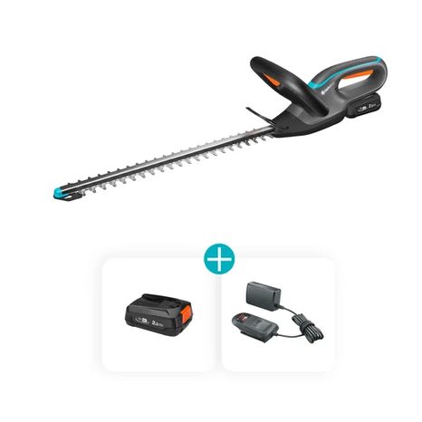 Aku nůžky na živý plot Gardena EasyCut 45/18V P4A set 14734-20 - 2