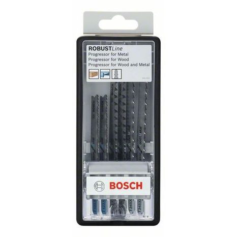 Sada pilových plátků Bosch Robust Line Wood and Metal Progressor, se stopkou T 2607010531 - 2