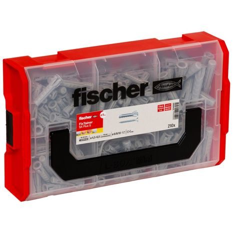 Hmoždinky Fischer SX FixTainer - box 210 ks