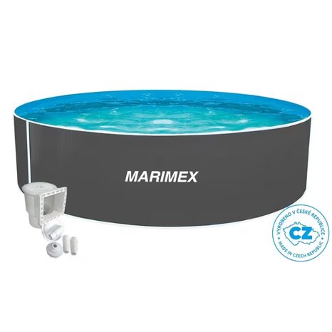 Bazén Orlando Marimex 4,57 x 1,07 m ŠEDÝ s příslušenstvím 10303044