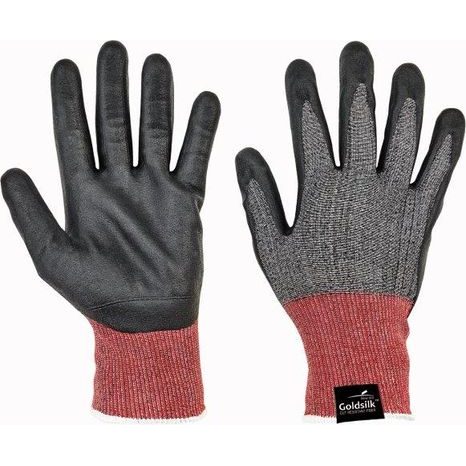 Protipořezové rukavice PARVA FH černá/šedá - velikost 7