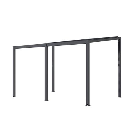 Hliníková pergola Riwall PRO RMPP 16 x 10 antracit 5x3m - 8