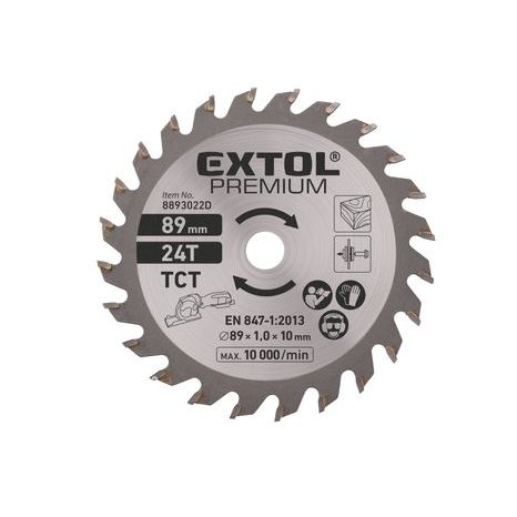 Pilový kotouč EXTOL PREMIUM 89 mm 24T 8893022D