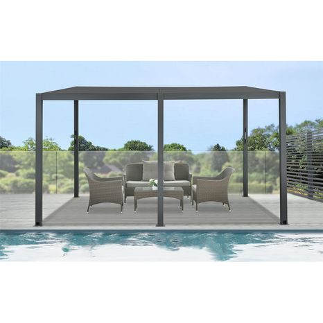 Bioklimatická pergola Riwall PRO RMBP 13 x 10 antracit 4x3m - 2