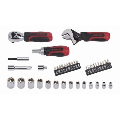 Gola sada 1/4", 3/8" 40 ks Kreator KRT500116 - 4