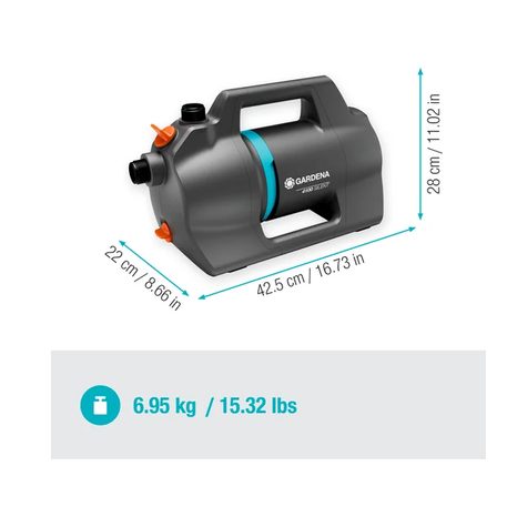 Elektrické povrchové čerpadlo Gardena 4100 Silent sada 9051-20 - 3