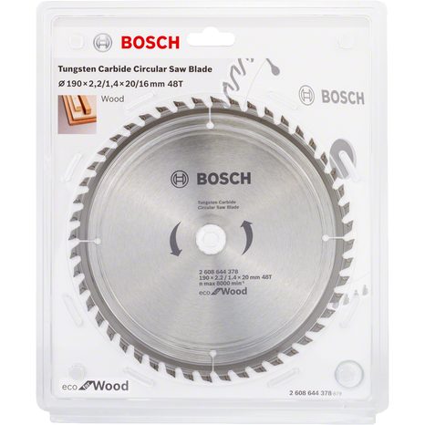 Pilový kotouč Bosch Eco for Wood 190 mm 48T 2608644378 - 2