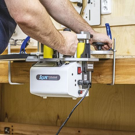 Ruční olepovačka hran s nanášením lepidla IGM BR300 - 12