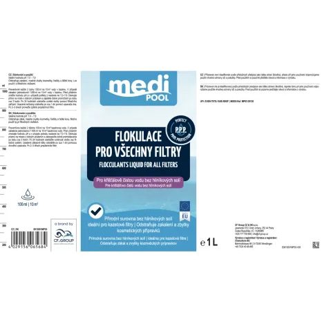 Vločkovač tekutý pro všechny filtry mediPOOL 1,0 l - 3