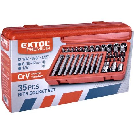 Hlavice a hroty Torx EXTOL PREMIUM 8818211 - 3