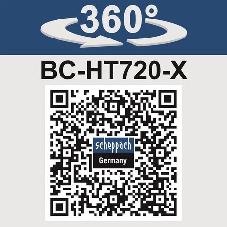 Aku nůžky na živý plot Scheppach BC-HT720-X 5910606900 - 4