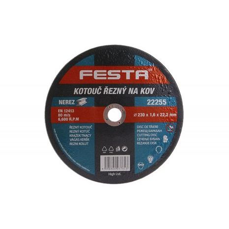 Řezný kotouč na kov FESTA 230 x 1,6 mm 22255