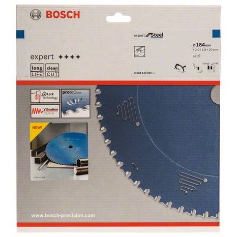 Pilový kotouč Bosch Expert for Steel 184 mm 48T 2608643055 - 2