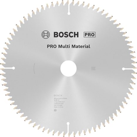 Pilový kotouč Bosch PRO MultiMaterial 254 mm 80T 2608640450
