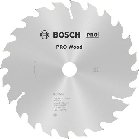 Pilový kotouč Bosch PRO Wood 190 mm 24T 2608640612