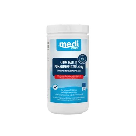 Pomalurozpustné tablety mediPOOL 200g 1,0 kg