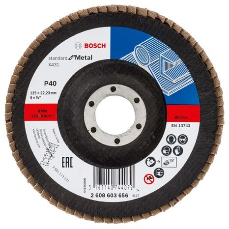 Brusný lamelový kotouč Bosch X431 125 mm P40 2608603656