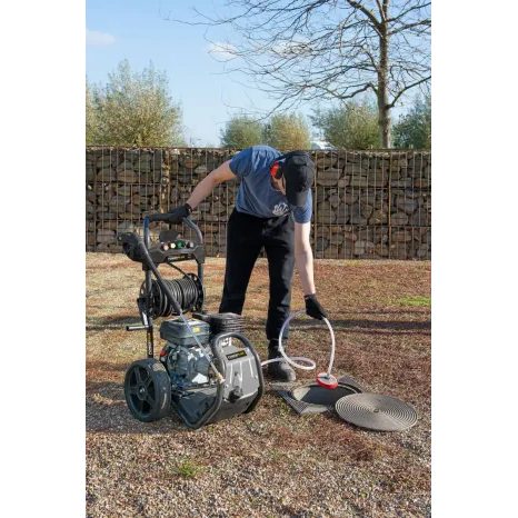 Použito - Benzínová vysokotlaká myčka Powerplus POWXG9100 - 7