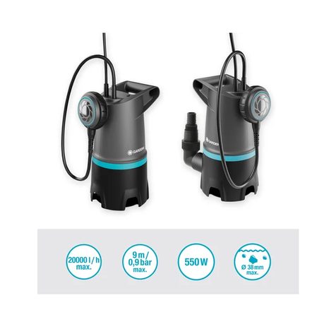 Kalové čerpadlo Gardena  2v1 20 000 BASIC 9017-47 - 2