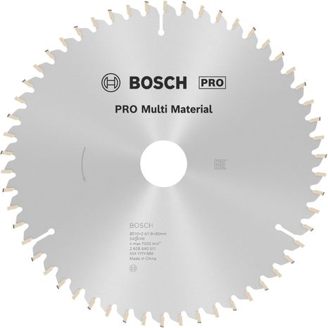 Pilový kotouč Bosch PRO Multi Material 210 mm 54T 1 ks 2608640511
