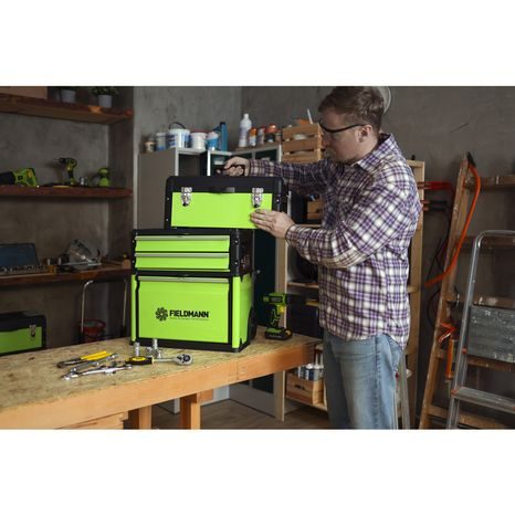 Poškozeno - Kovový box na nářadí FIELDMANN FDN 4150 50004671 - 11