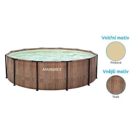 Bazén Florida Marimex 3,66 x 0,99 m TEAK vč. skimmeru 10340285 - 2