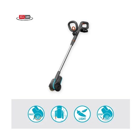 Aku čistič spár Gardena EasyWeed P4A sada 14820-20 - 2