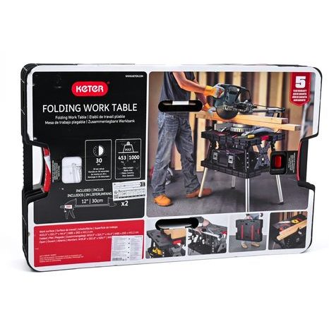 Poškozeno - Skládací pracovní stůl Keter 237005 - 19