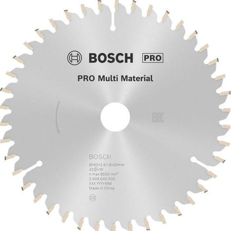 Pilový kotouč Bosch PRO Multi Material 160 mm 42T 2608640503