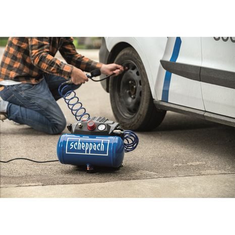 Elektrický bezolejový kompresor Scheppach HC 06 - 4