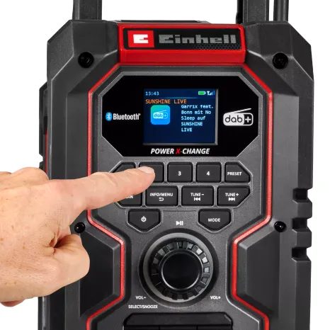 Aku rádio Einhell TE-CR 18 Li DAB+/FM/BT Solo 3407995 - 6