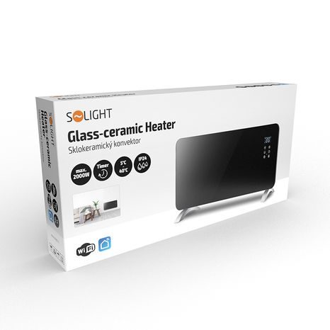 Horkovzdušný sklokeramický konvektor SOLIGHT WiFi 2000W KP01WIFI - 4