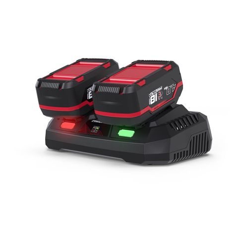 Sada 2 akumulátorů GÜDE 18V/4Ah s dvojnabíječkou LGAP 2-18-3040 - 2