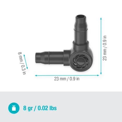L-kus Gardena Micro-Drip 4,6 mm (3/16") 13212-20 - 4