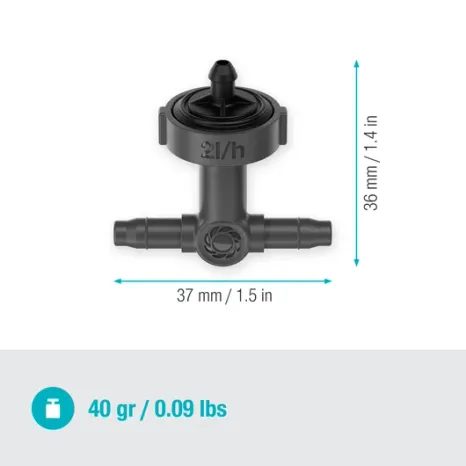 Řadový kapač Gardena Micro-Drip 2 l/h vyrovnávající tlak 13312-20 - 4
