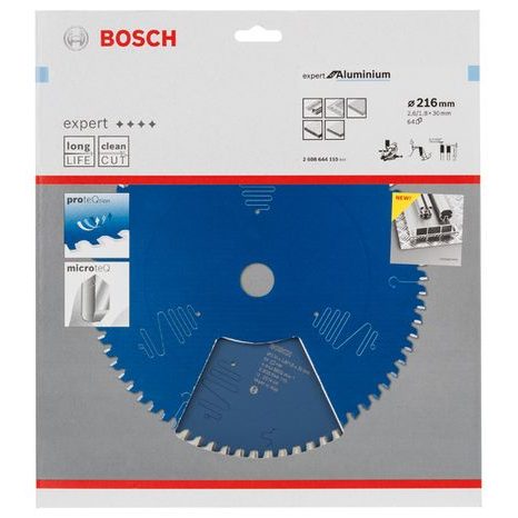 Pilový kotouč Bosch Expert for Aluminium 216 mm 64T 2608644110 - 2
