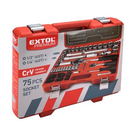 Gola sada 1/4", 1/2" 75 ks EXTOL PREMIUM 6521 - 2